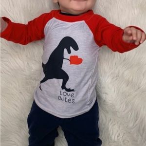 Love Bites Boys Valentine Shirt